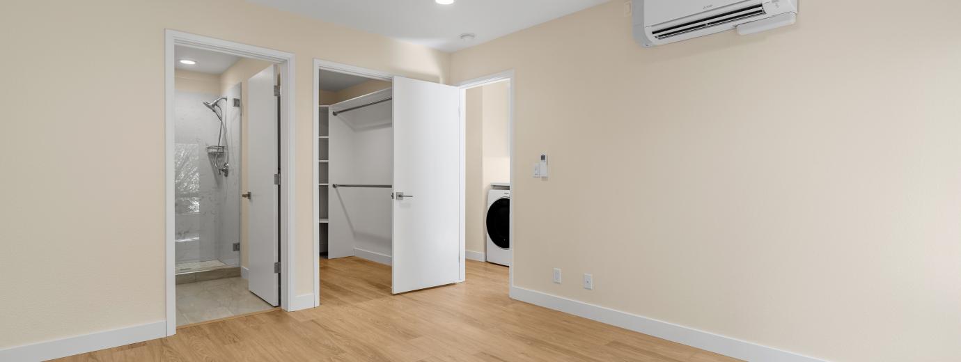 Master Bedroom and Walk-in Closet