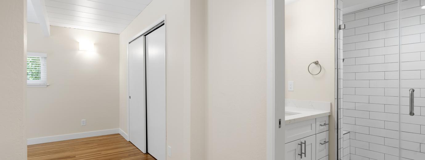 Master Bathroom and Master Bedroom