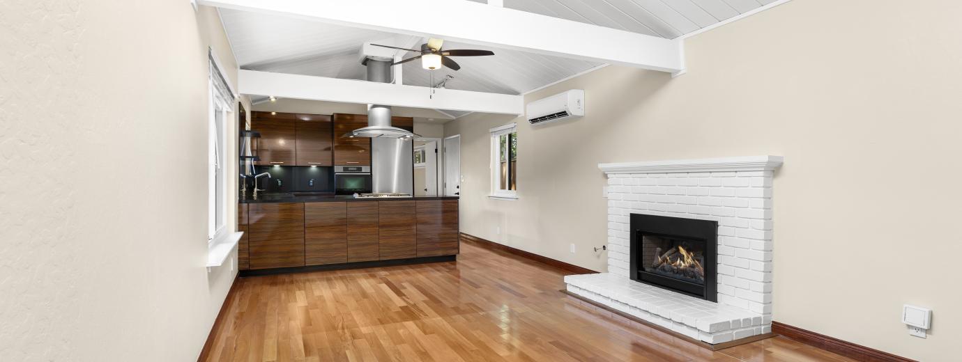 Living Room and Fireplace