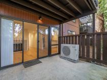 Patio with A/C Condenser