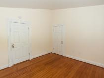 corner of room with two doors